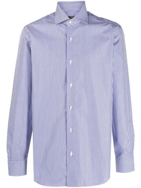 candy-stripe long-sleeve shirt by BARBA