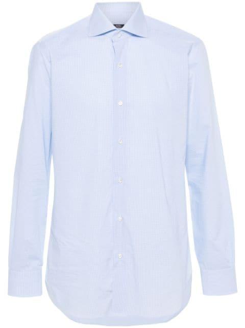 check-pattern shirt by BARBA