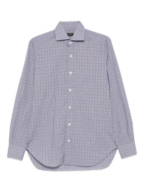 checked cotton shirt by BARBA