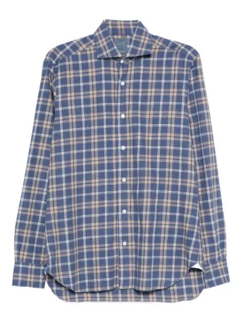 checked long-sleeved shirt by BARBA