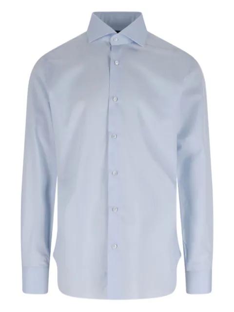 classic-collar cotton shirt by BARBA