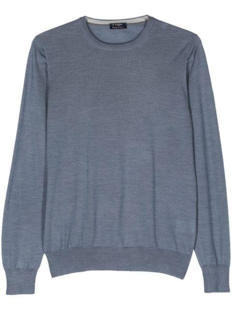 crew-neck fine-knit jumper by BARBA