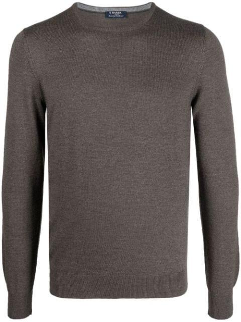 crew-neck knit jumper by BARBA