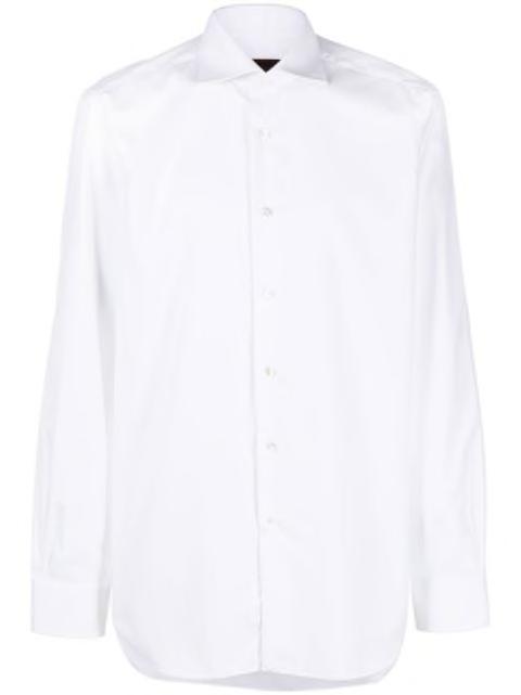 cutaway-collar cotton shirt by BARBA