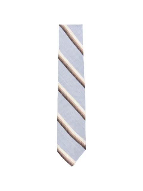 diagonal-stripe tie by BARBA