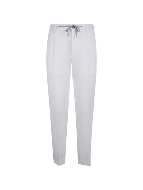 drawstring-waist linen trousers by BARBA