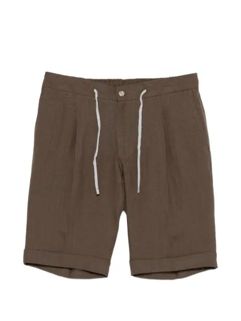 drawstring-waist pleated shorts by BARBA