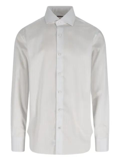 embroidered-detail cotton shirt by BARBA