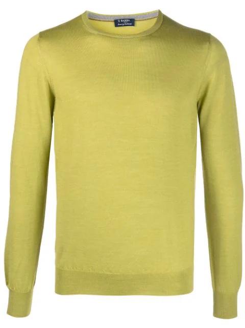 fine-knit crew-neck jumper by BARBA