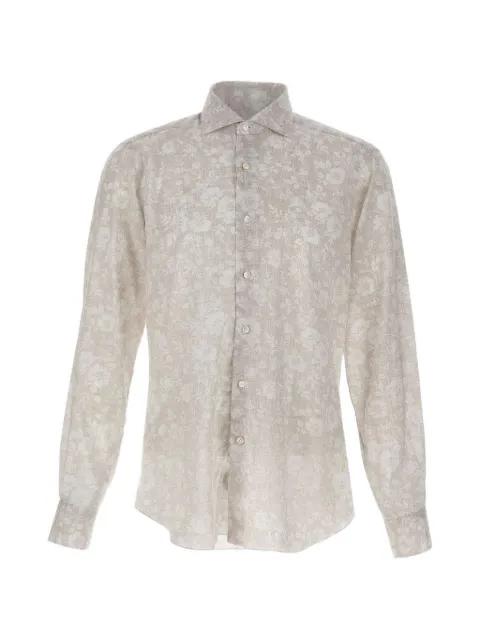 floral-print button shirt by BARBA