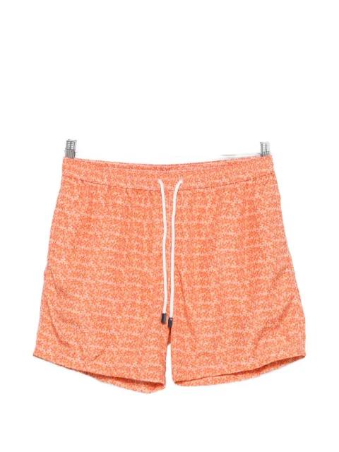 floral-print drawstring-waist swim shorts by BARBA