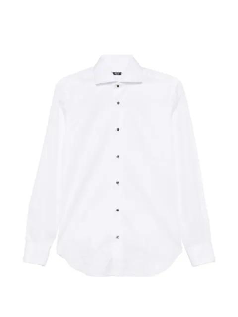 french-collar button shirt by BARBA