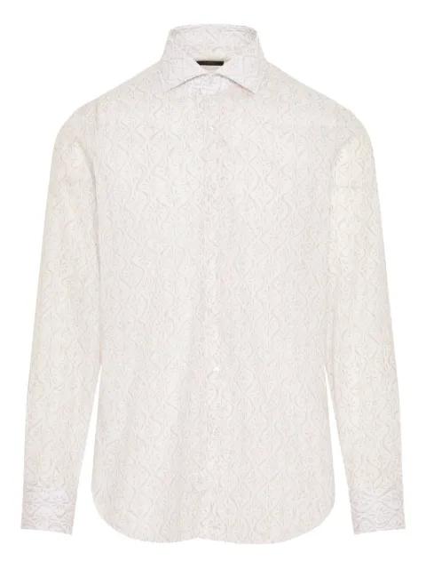 geometric-pattern shirt by BARBA