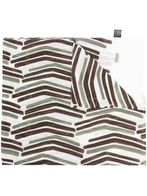 geometric-print scarf by BARBA