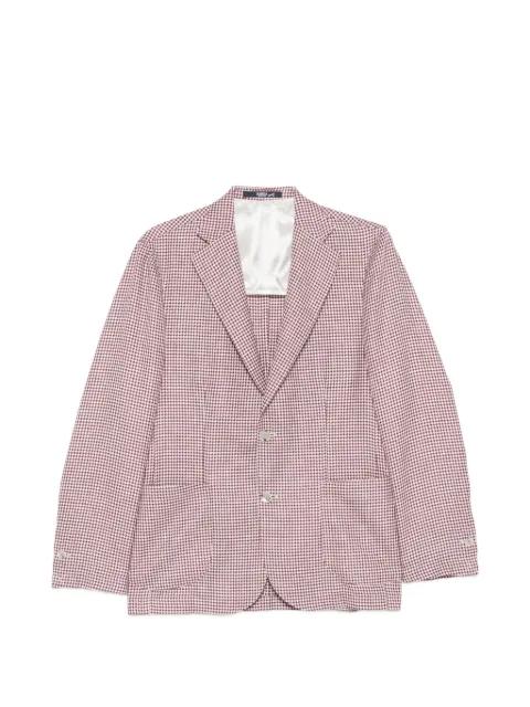 houndstooth-pattern blazer by BARBA