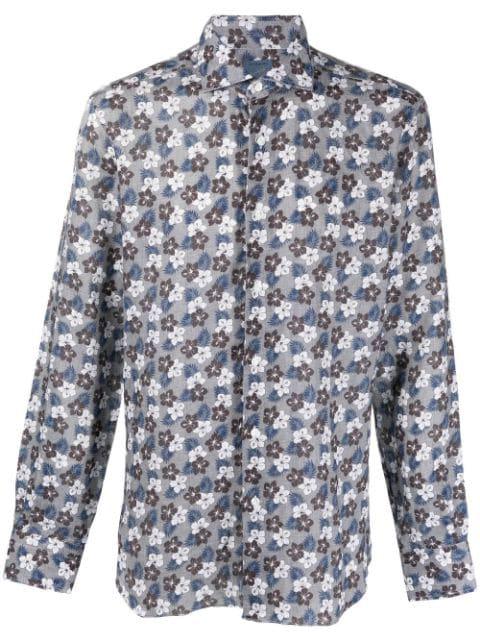 long-sleeve linen shirt by BARBA