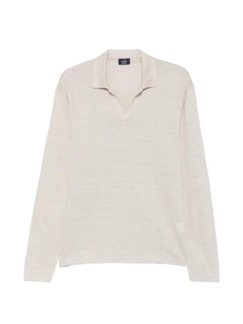 long-sleeve polo-collar T-shirt by BARBA