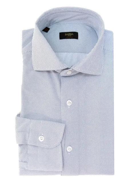micro-dot patterned shirt by BARBA