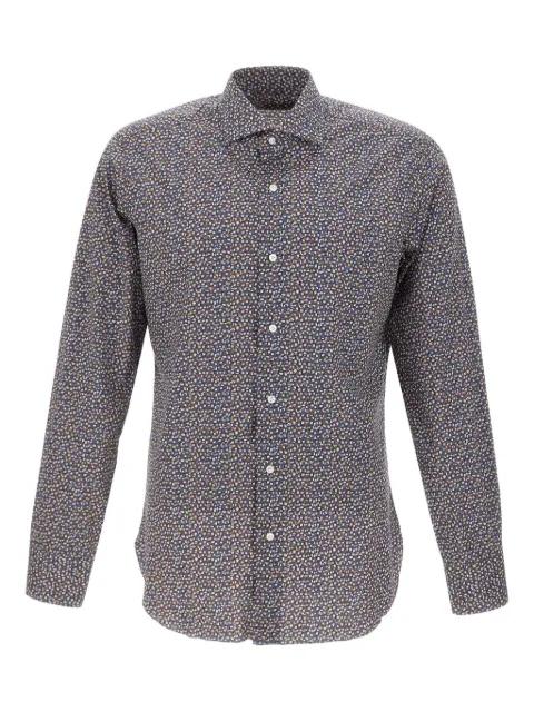micro-optical pattern shirt by BARBA