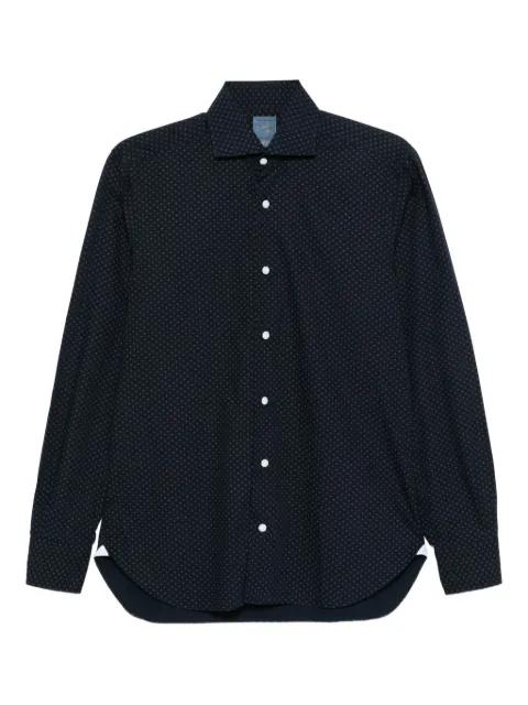 micro-pattern cotton shirt by BARBA