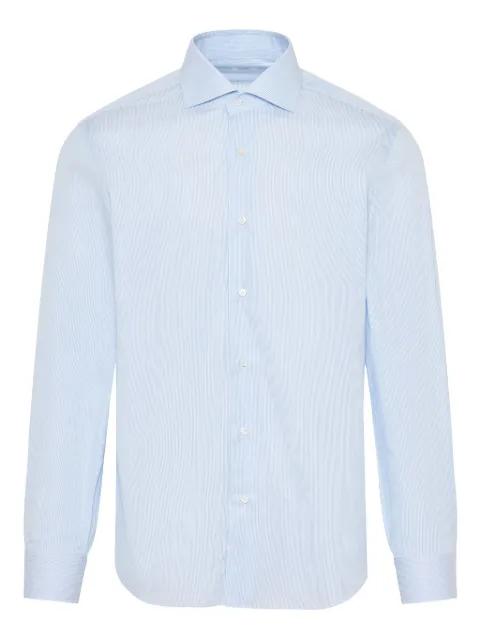 micro-stripe shirt by BARBA
