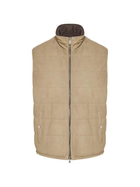 padded zip gilet by BARBA