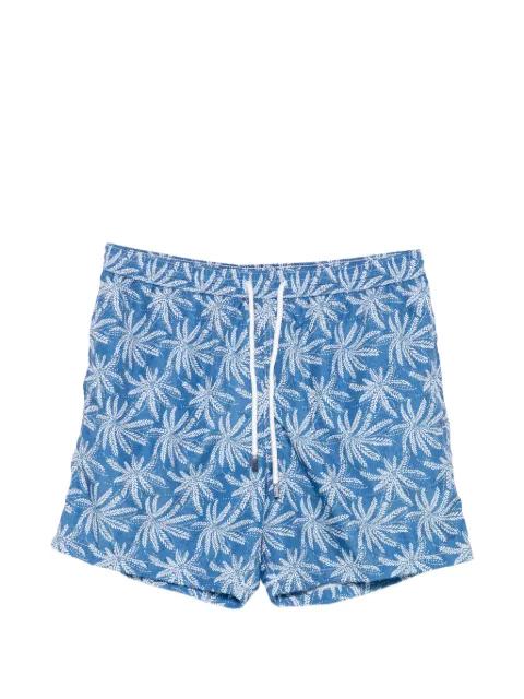 palm-print drawstring swim shorts by BARBA