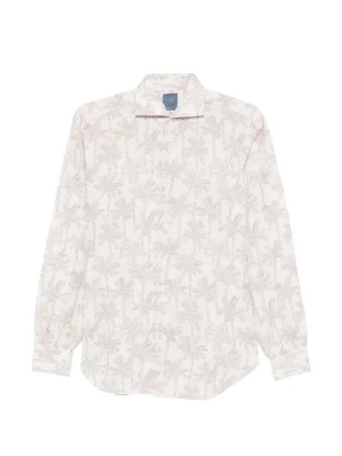 palm tree-print shirt by BARBA