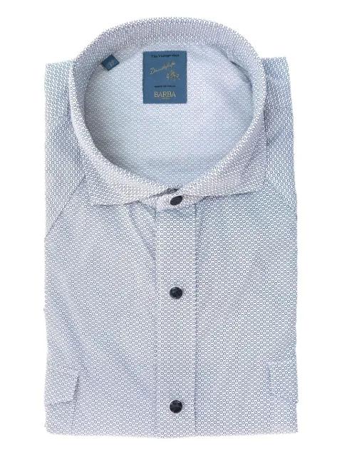 patterned button-down shirt by BARBA