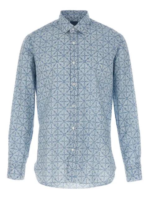 patterned long-sleeve shirt by BARBA