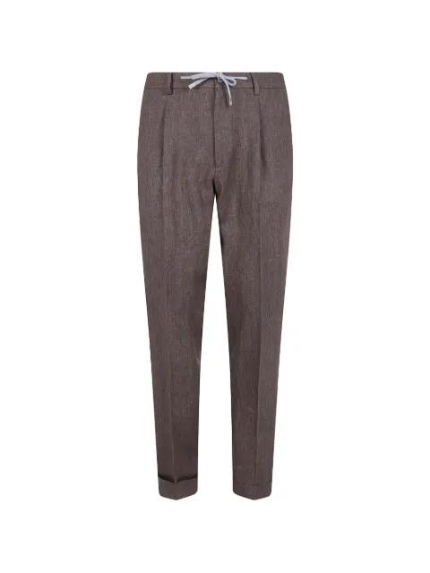 pleated drawstring trousers by BARBA