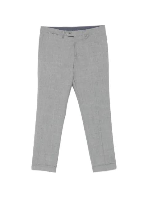 pressed-crease turn-up trousers by BARBA