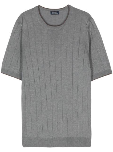 ribbed-knit silk jumper by BARBA