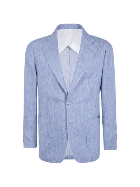 single-breasted linen blazer by BARBA