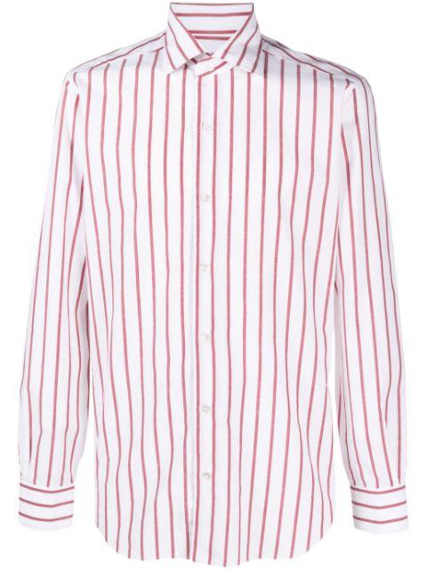 stripe-print cotton shirt by BARBA