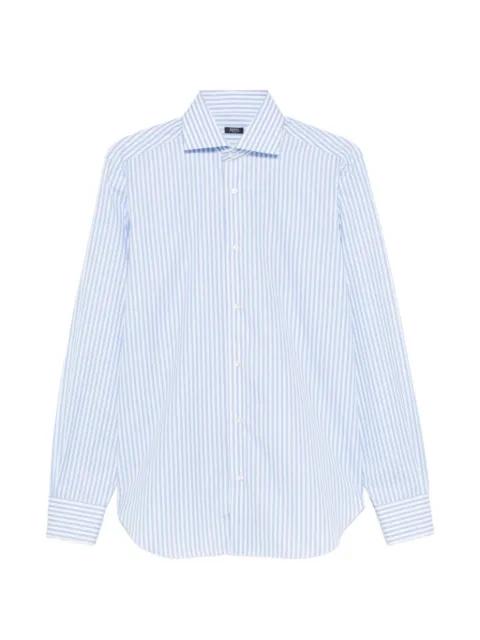 striped classic-collar shirt by BARBA