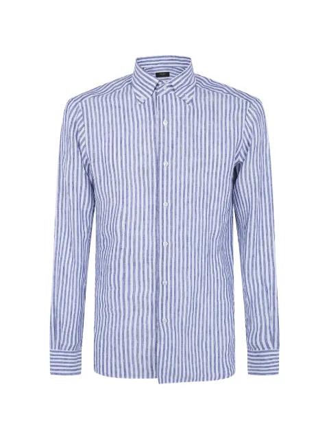 striped linen shirt by BARBA