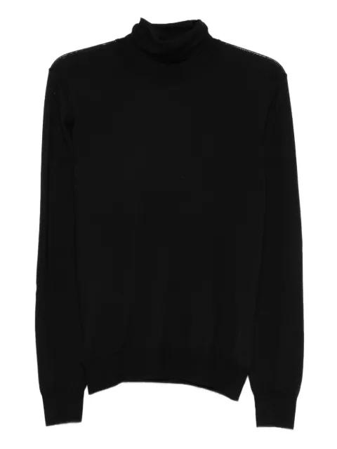 turtleneck ribbed-hem sweater by BARBA
