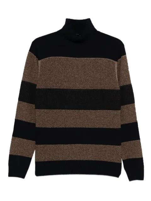 turtleneck striped wool sweater by BARBA