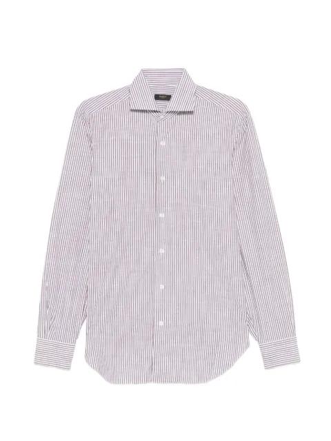 vertical-stripe long-sleeve shirt by BARBA