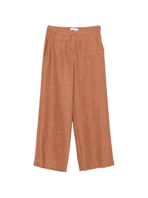 wide-leg elasticated-waist trousers by BARBA