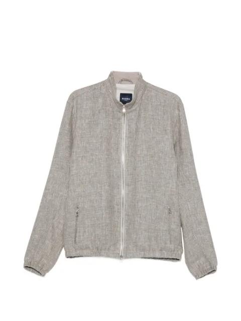 zip-up elasticated-hem jacket by BARBA