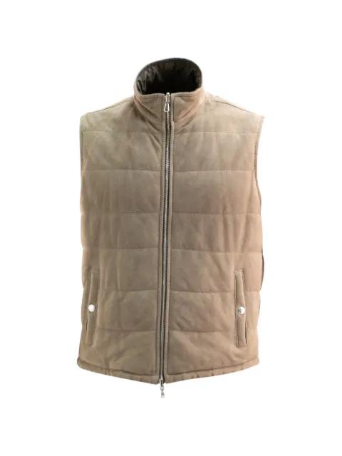zip-up quilted gilet by BARBA