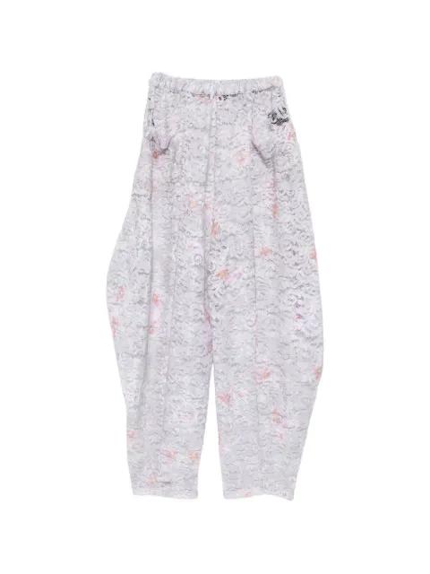 floral-lace trousers by BARBARA BOLOGNA