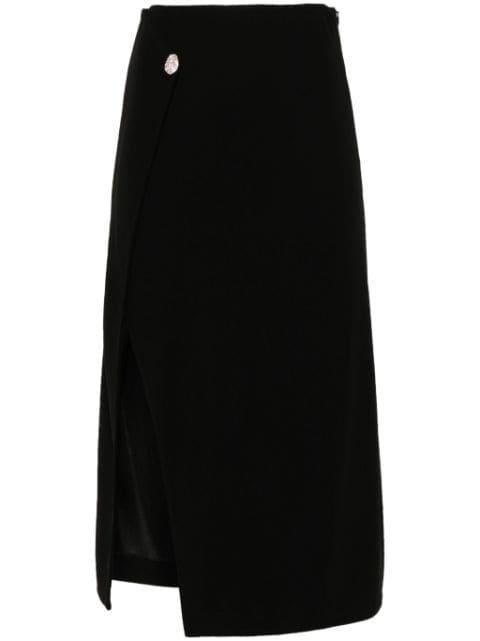 button-embellished midi dress by BARBARA BUI