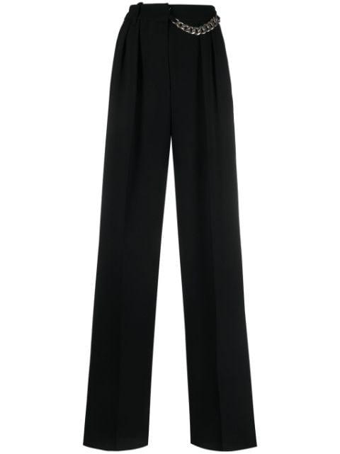 chain-detail wide-leg trousers by BARBARA BUI
