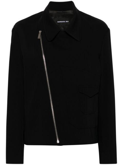 crepe biker jacket by BARBARA BUI