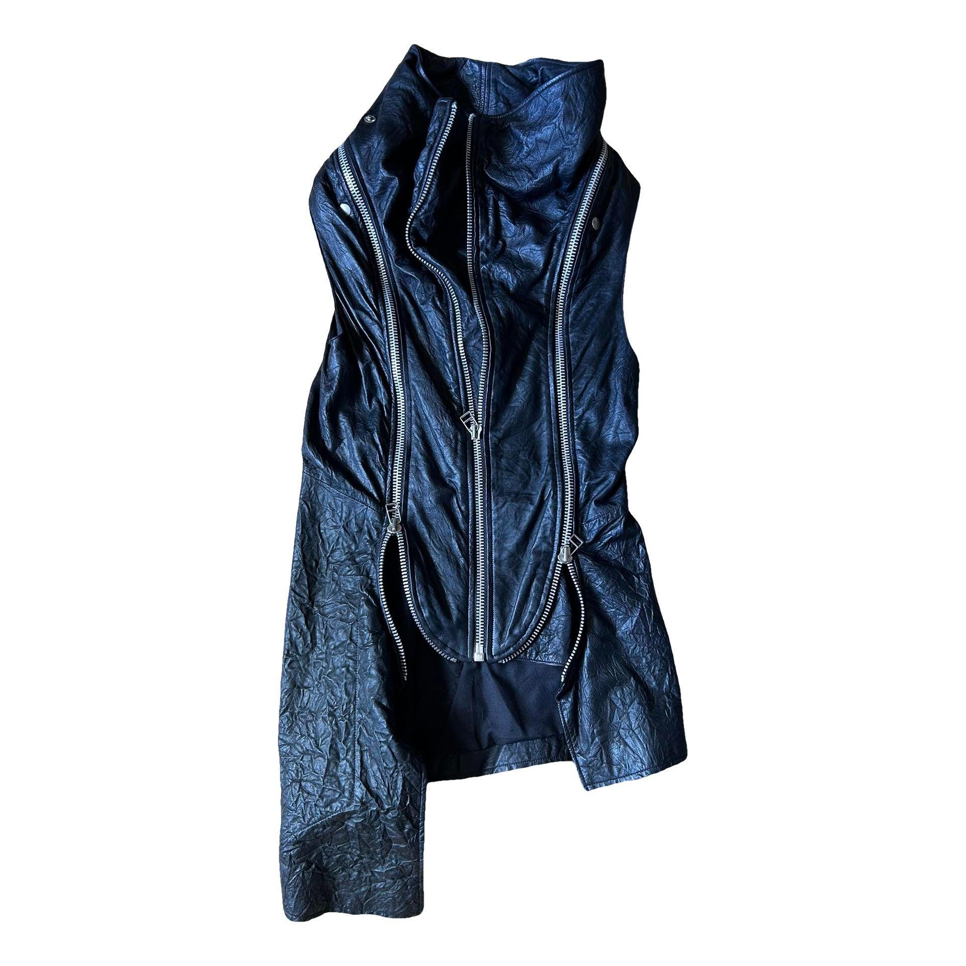 Leather biker jacket by BARBARA I GONGINI