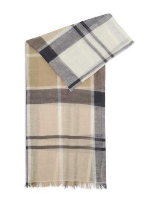 Abigail Cotton & Linen Scarf by BARBOUR