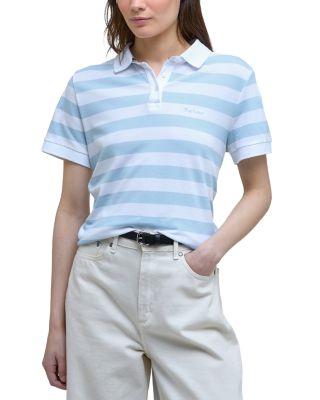 Ashbourne Striped Polo Top by BARBOUR